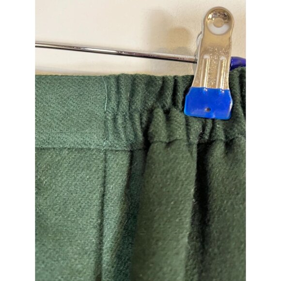 Retro Wool Pant 14 Green Neutral Minimalist Festive Classic Chic Boho Western - Picture 8 of 10